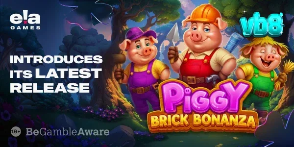 Piggy Brick Bonanza স্লট গেমের স্ক্রিনশট যেখানে রঙিন গ্রাফিক্স এবং বোনাস হুইল দেখা যাচ্ছে।